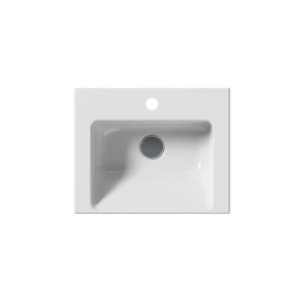 Umývadielko NORM, 420x340 mm, biele ExtraGlaze (1)
