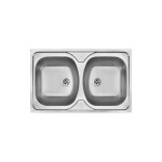 Nerezový dvojdrez Deante TANGO, 800x500 mm, satén