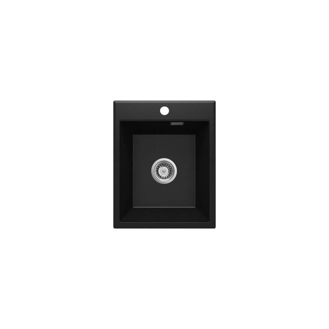 ZQE N104 Granitový drez Deante ERIDAN, 400x500 mm, nero