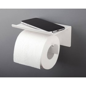 Držiak toaletného papiera Deante MOKKO, s poličkou, biela (1)