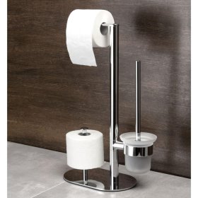 Stojan na toaletný papier Deante ROUND, 3 funkcie, chróm (1)