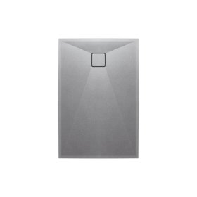 Granitová sprchová vanička Deante CORREO, 1000x900mm, metalická šedá