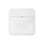 Umývadlo na dosku/zavesenie Deante HIACYNT NEW, 500x510 mm, keramika, biele (1)