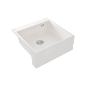 Granitový drez Deante ERIDAN, 600×610 mm, alabaster (1)