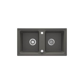 Granitový dvojdrez Deante ZORBA, 780x435 mm, antracit