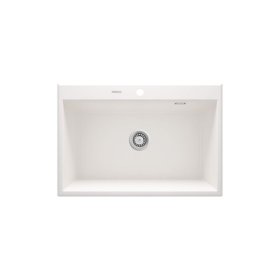 Granitový drez Deante ERIDAN, 700×520 mm, alabaster