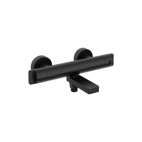 Batéria vaňová Deante TERMO, nástenná, termostatická, nero