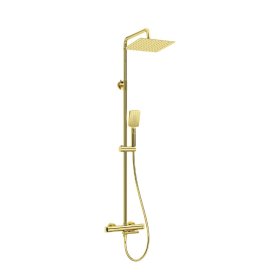 Sprchový stĺp s termostatickou vaňovou batériou Deante TERMO, zlatý (1)