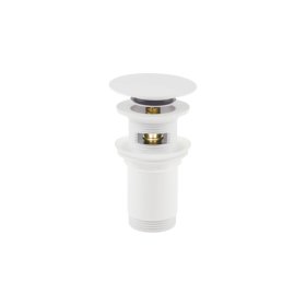 Výpusť CLICK-CLACK Deante, guľatá, univerzálna, 5/4", bianco