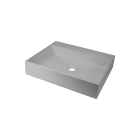 Umývadlo na dosku Deante CORREO, 500x400 mm, granit, metalická šedá