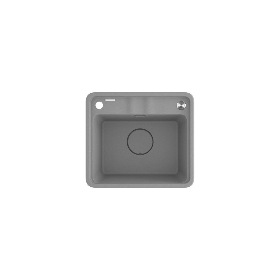 ZKM S103 Granitový drez Deante MOMI, 500x440 mm, metalická šedá