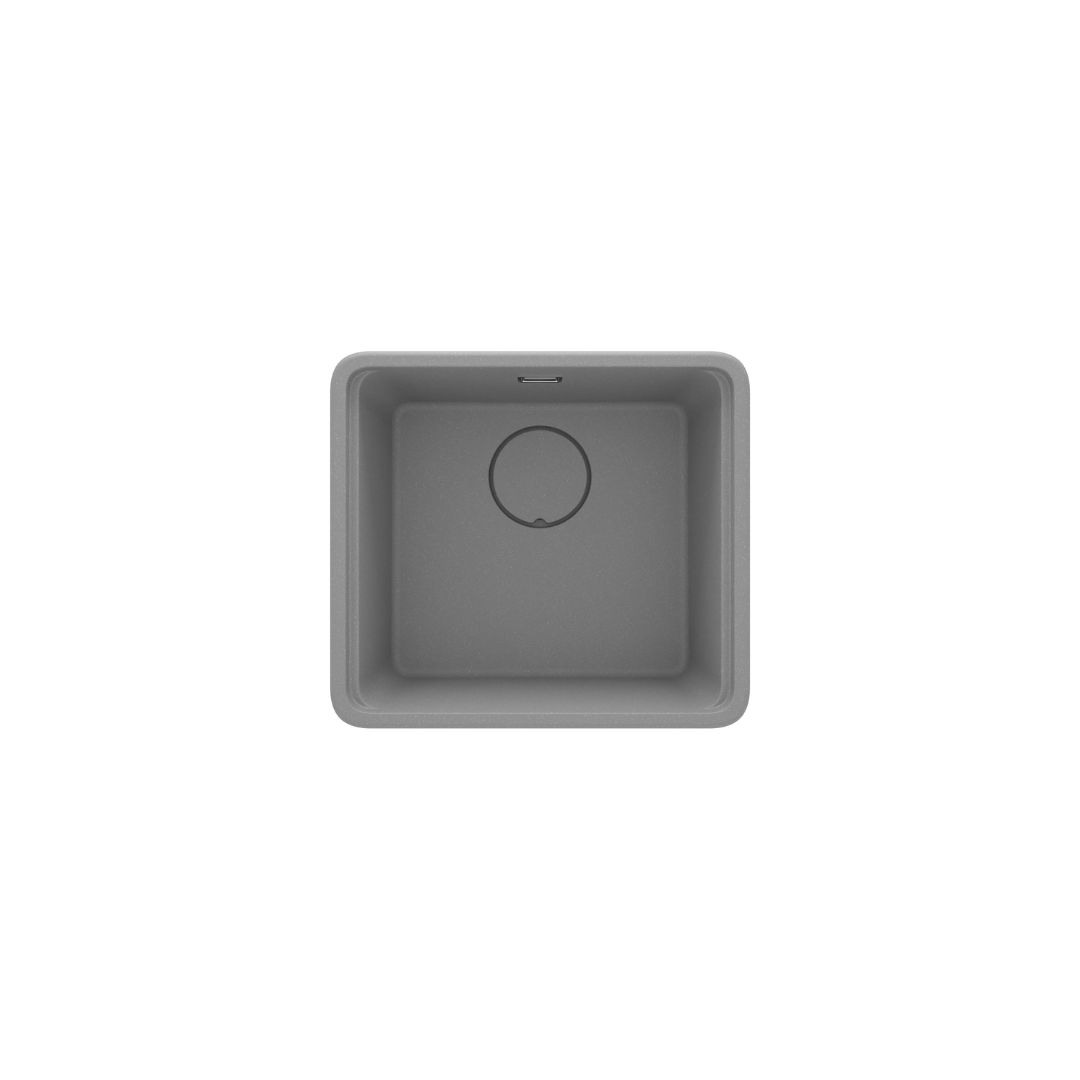 ZKM S10A Granitový drez Deante MOMI, 500x450 mm, metalická šedá