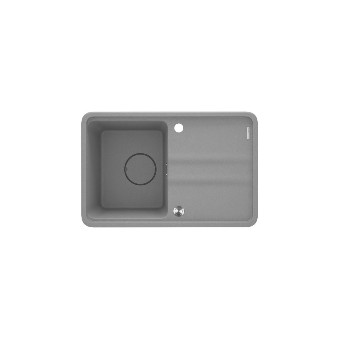 ZKM S11A Granitový drez Deante MOMI, 670x440 mm, metalická šedá