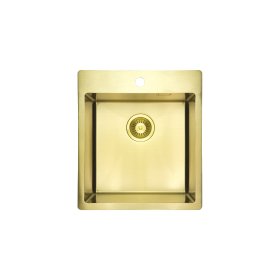 Nerezový drez Deante OLFATO PRECIOUS, 450x505 mm, brúsené zlato