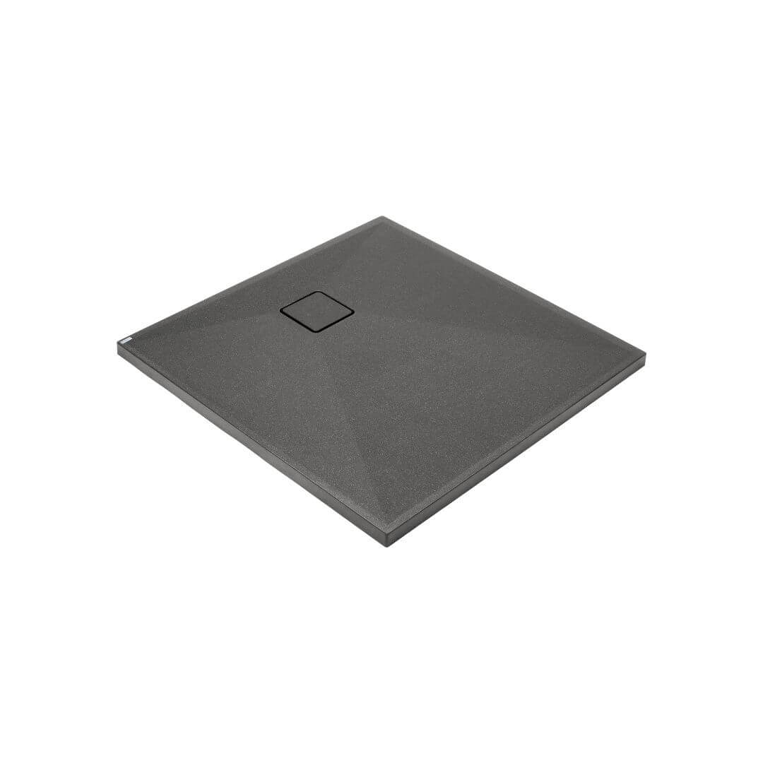 KQR T42B Granitová sprchová vanička Deante CORREO, 800x800mm, antracit